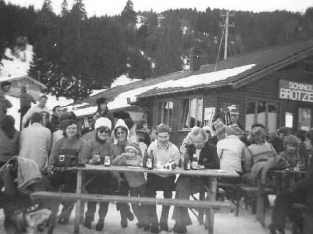 Familienskifahrt am Sudelfeld 1974